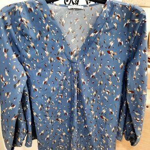 STACCATO V-Neck Career Blouse Size Large